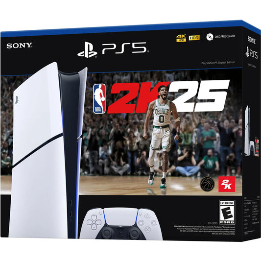 Sony - Console PlayStation 5 Slim Édition numérique – Pack NBA 2K25 - Noir