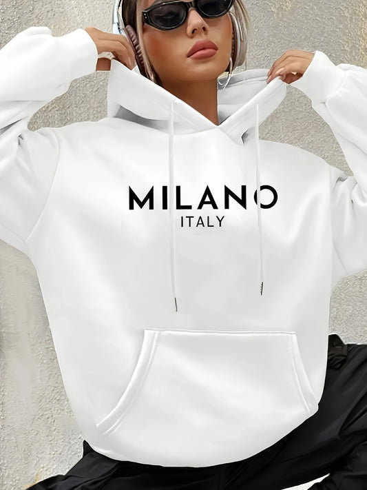 Sweat à capuche mode femme Milan Italie