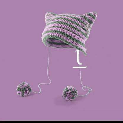 Sweet and Cute Thermal Knitted Cap