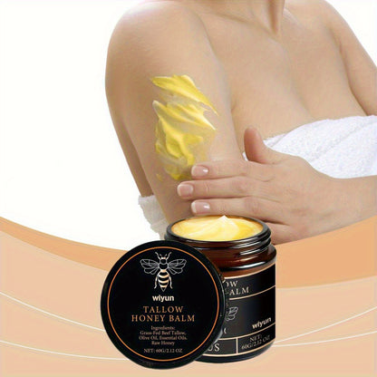 Natural Grass-Fed Beef Tallow with Raw Honey