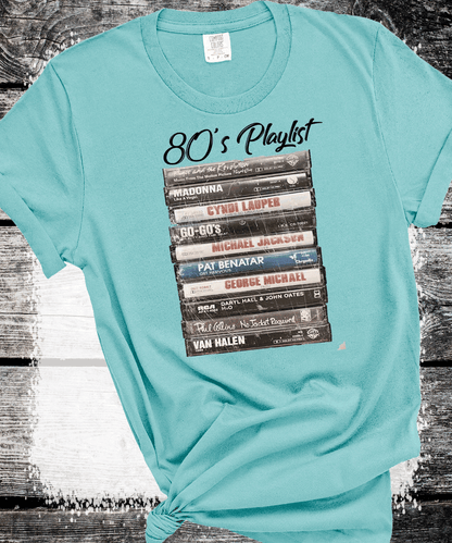 Retro 80s 90s Music Unisex Music Mix Tape Cassette Player Shirts