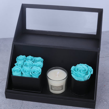 Eternal Rose and Aromatherapy Candle Valentine's Day Set