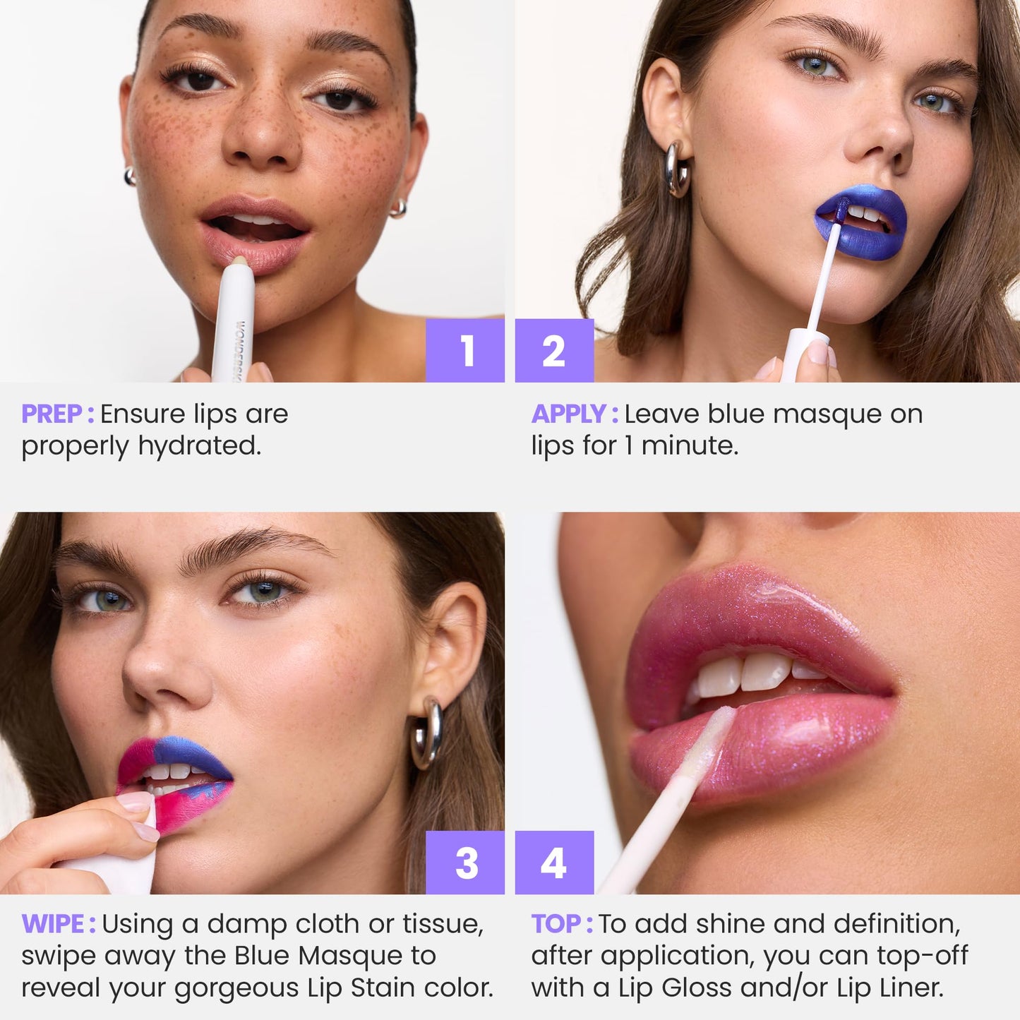 Wonderskin Wonder Blading All Day Lip Stain Peel Off Masque