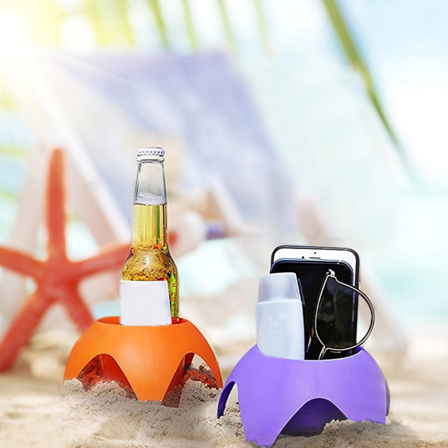 Portable Plastic Beach Cup Holder
