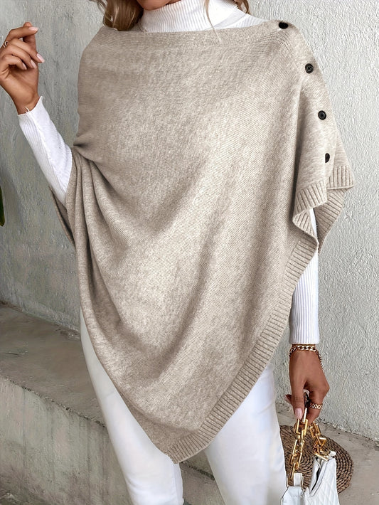 Élégant et stylé, de couleur unie avec boutons