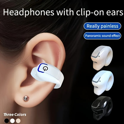 Clip-On Wireless Earbuds with Noise Cancellation