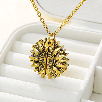 Collier Tournesol "Tu es mon rayon de soleil"