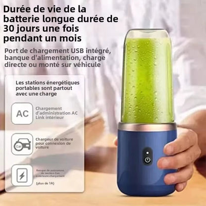 Portable USB Blender Cup | Wireless Juicer | 25000 RPM | 6 Blade