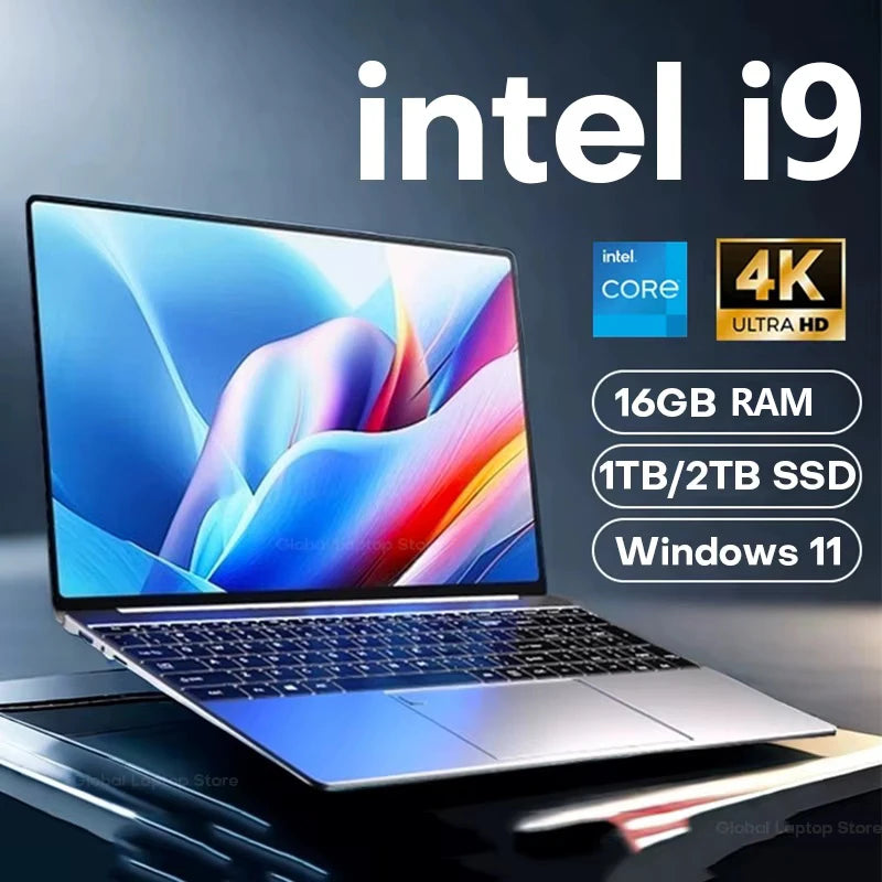 2026 15.6" Windows 11 Pro Laptop Computer with Intel Core and Fingerprint Unlock