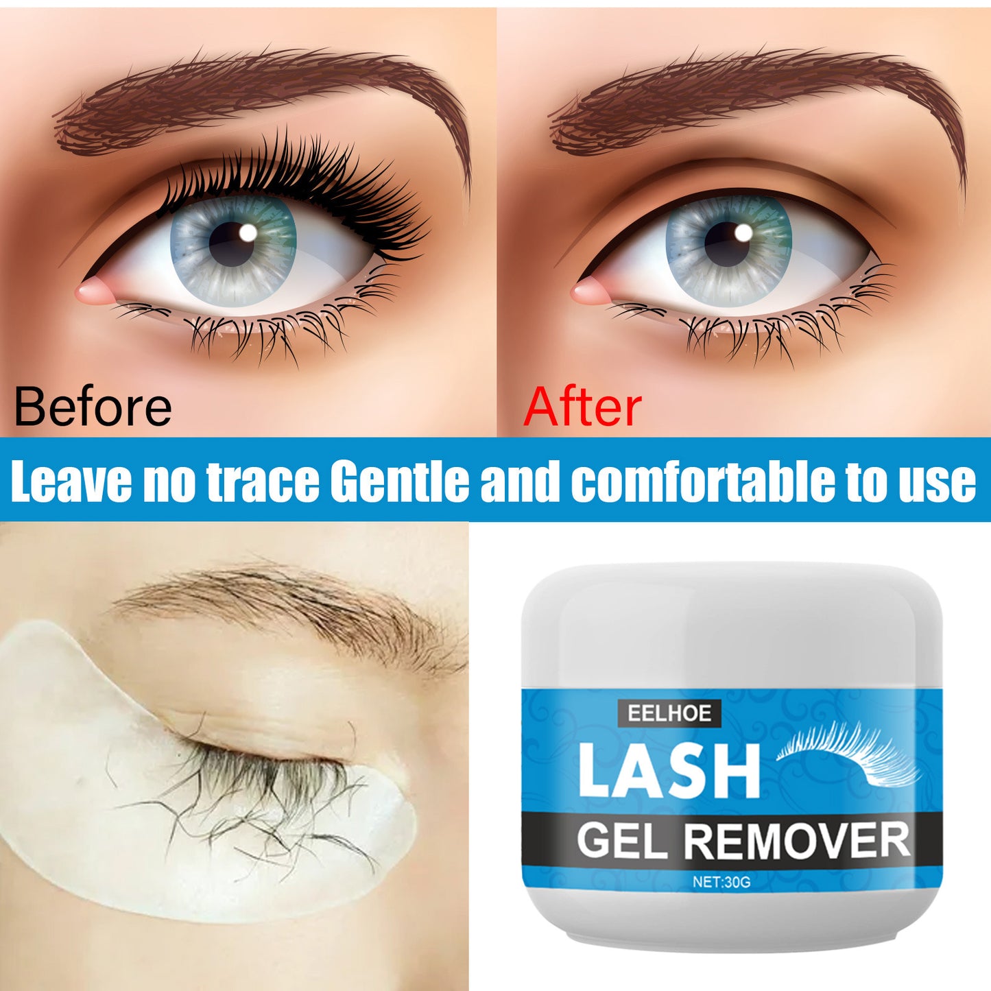 False Eyelash Removing Cream