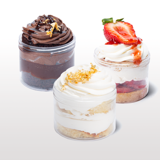 Boîte assortiment de verrines de gâteau