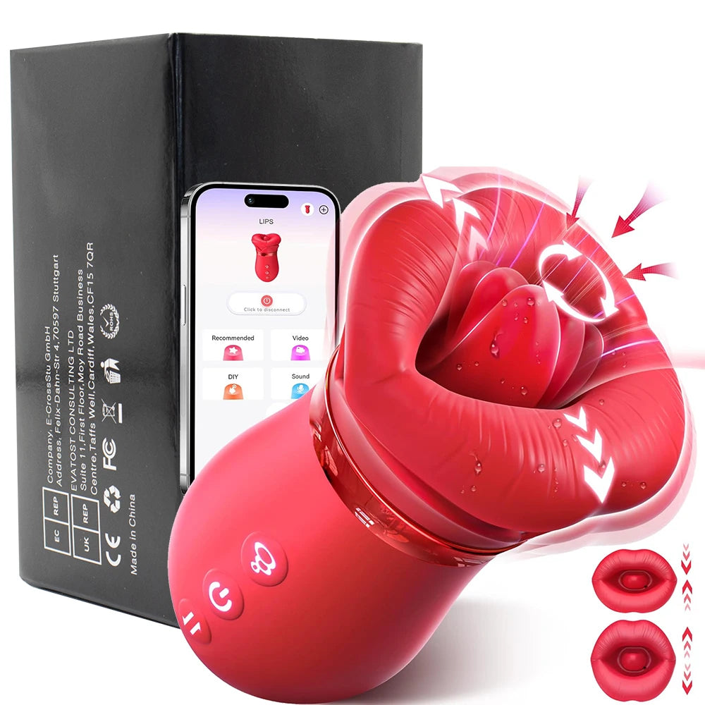 10 Tongue Licking Rose Toy