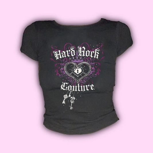 Haut court graphique rétro