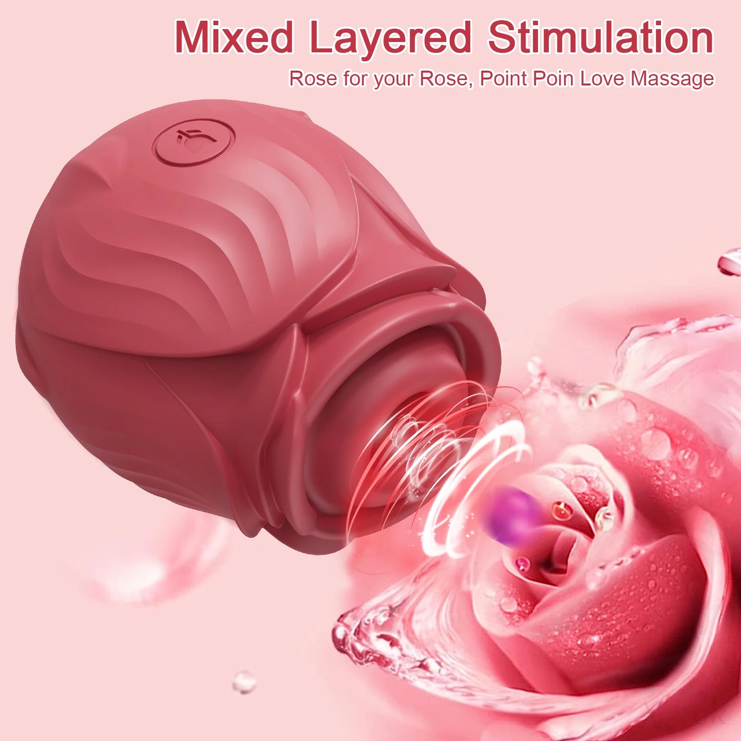 Rose Sucking Licking Vibrator