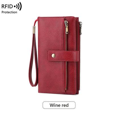 Portefeuille Long 💖 — Protection RFID, Style Élégant