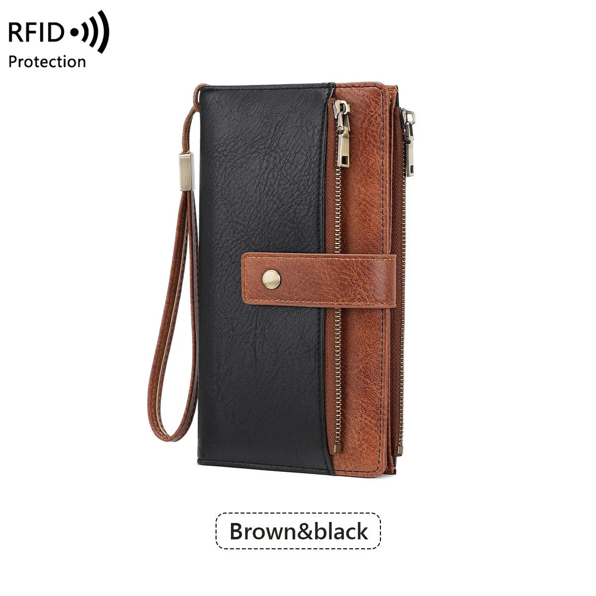 Portefeuille Long 💖 — Protection RFID, Style Élégant