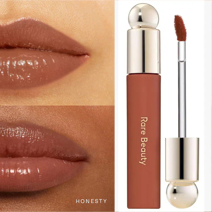 Ensemble Fard à joues nacré, Enlumineur et Gloss à lèvres Rare Beauty,