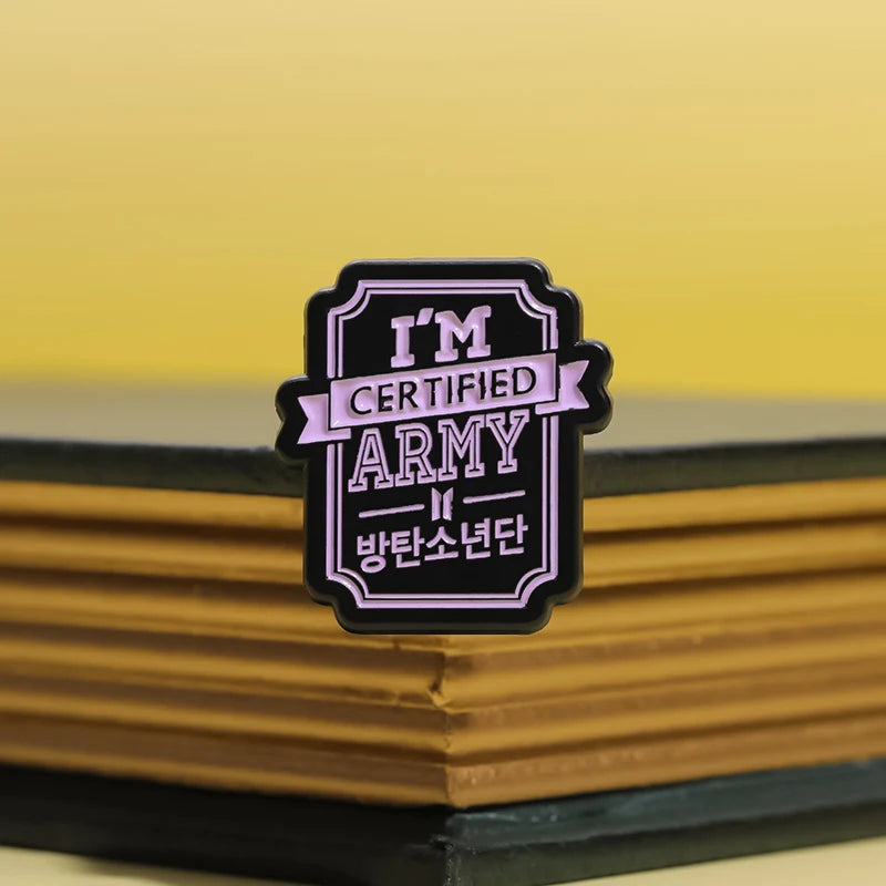 I'm Certified BTS Army Emamel Pins