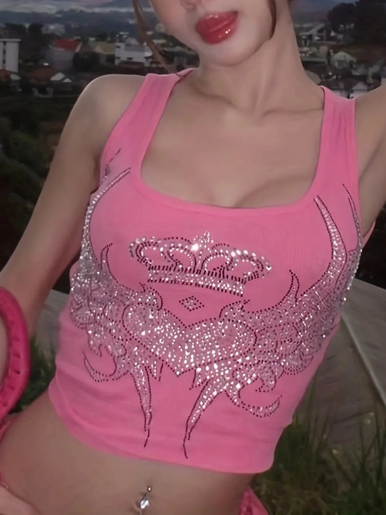 Women's Y2K Streetwear Crop Tank Top