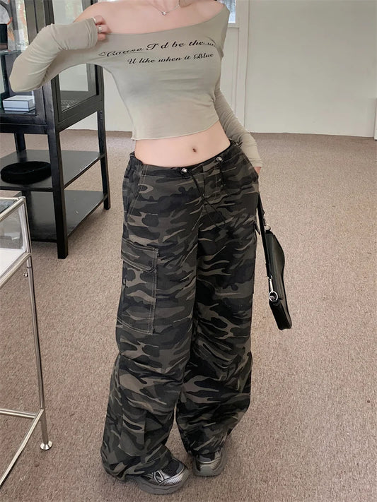 Pantalon ample Y2K High Street pour femmes