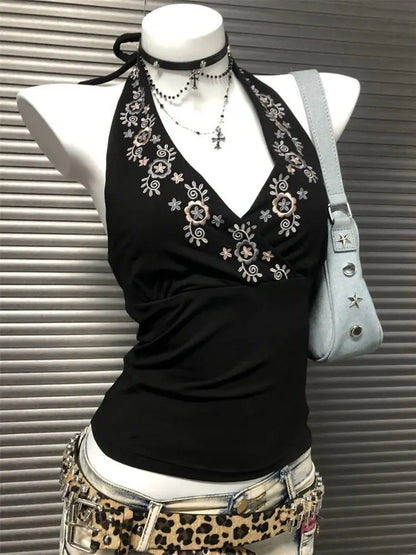 Vintage's Halter Lace Blouse