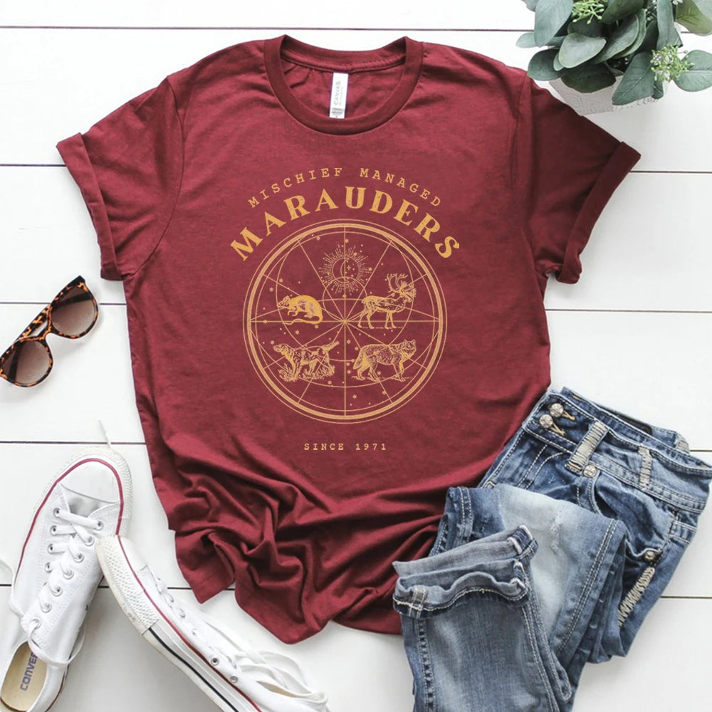 Marauders Wizarding School T-Shirt | Mischief Managed Fandom Tee