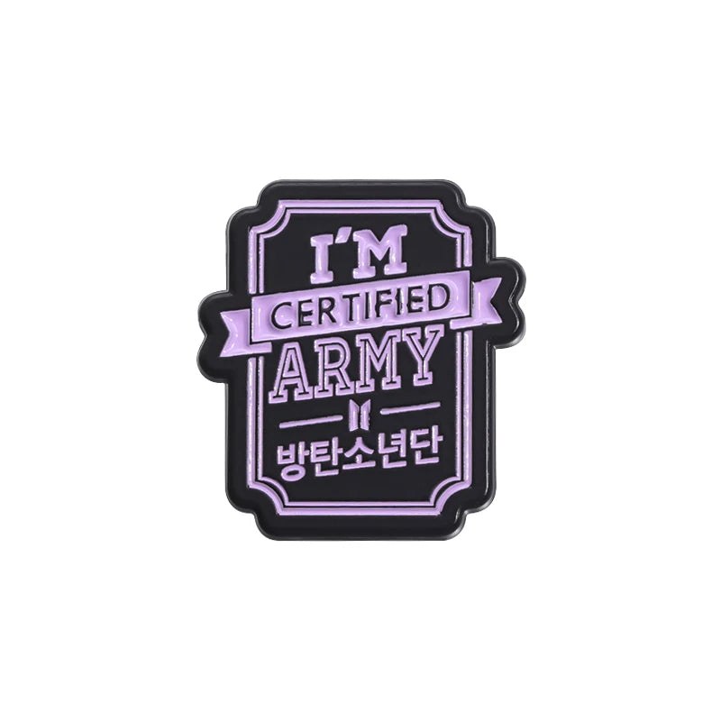 I'm Certified BTS Army Emamel Pins