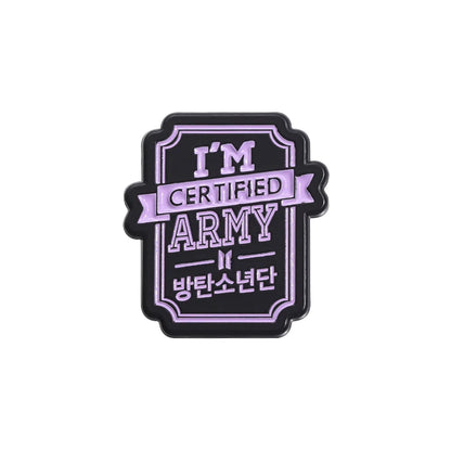 I'm Certified BTS Army Emamel Pins