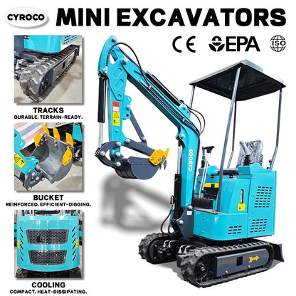 Hot Sale Mini 1.8 Ton Crawler Excavator