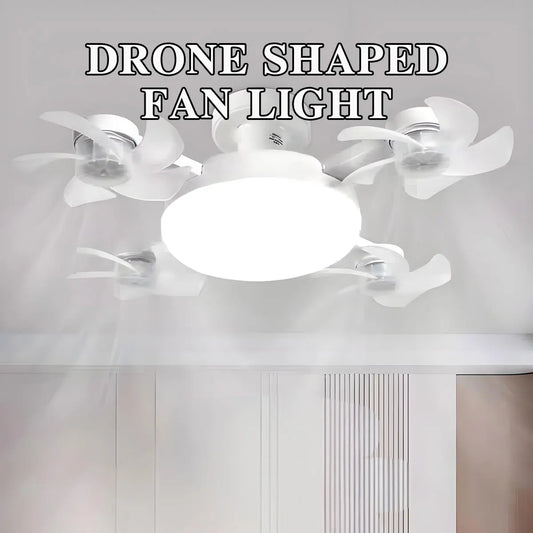 DroneBreeze™ Ventilateur LED 💡 — Style Moderne, Flux d'Air Silencieux