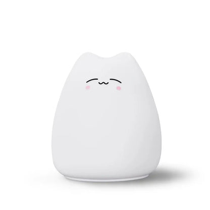 Portable Soft Silicone Cute Cat LED Night Light