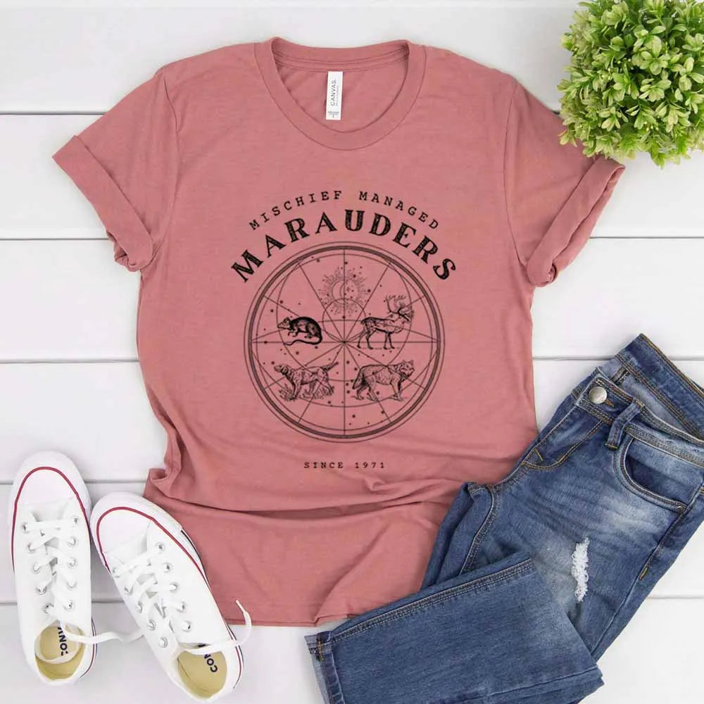 Marauders Wizarding School T-Shirt | Mischief Managed Fandom Tee