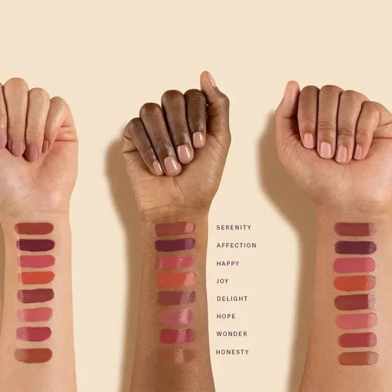 Ensemble Fard à joues nacré, Enlumineur et Gloss à lèvres Rare Beauty,