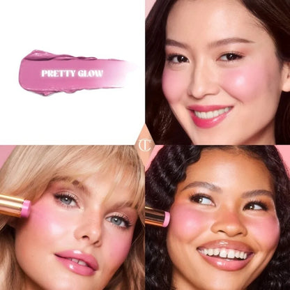 Charlotte Tilbury's Beauty Light Wand and Newer Unreal Blush Healthy Glow Stick
