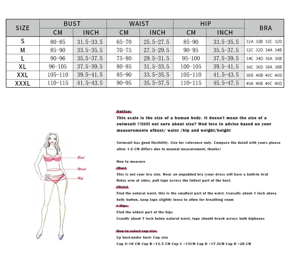 Women's Push Up Halter Bikini Set