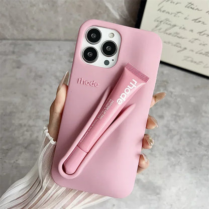 Rhode Lemontini Lip Gloss iPhone Case