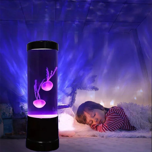 Jellyfish LED Lamp – Remote Control Color Changing Aquarium Night Light Home Decor