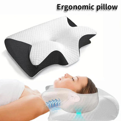 New 2 in 1 Ergonomic Memory Foam Pillow