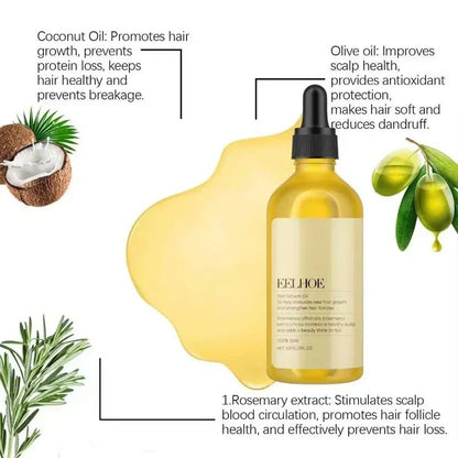 1/2/3pcs Natural Moisturizing Hair Growth Oil