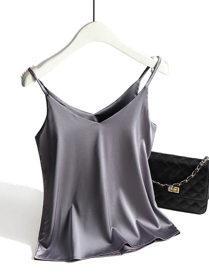 Women's Halter V Neck Spaghetti Strap Top