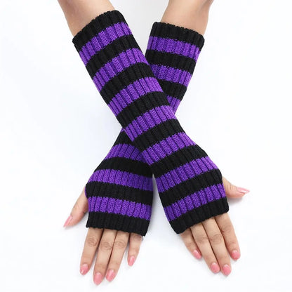 Y2K Fashion Women's Knitted Fingerless Arm Warmers