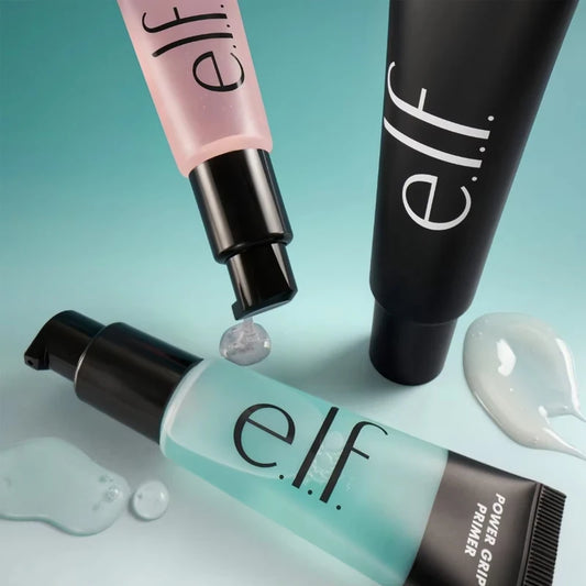 e.l.f. Power Grip Primer en Halo Glow Liquid Filter