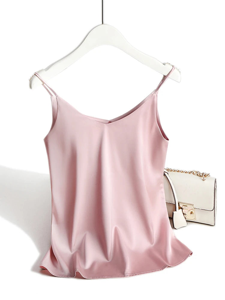 Women's Halter V Neck Spaghetti Strap Top