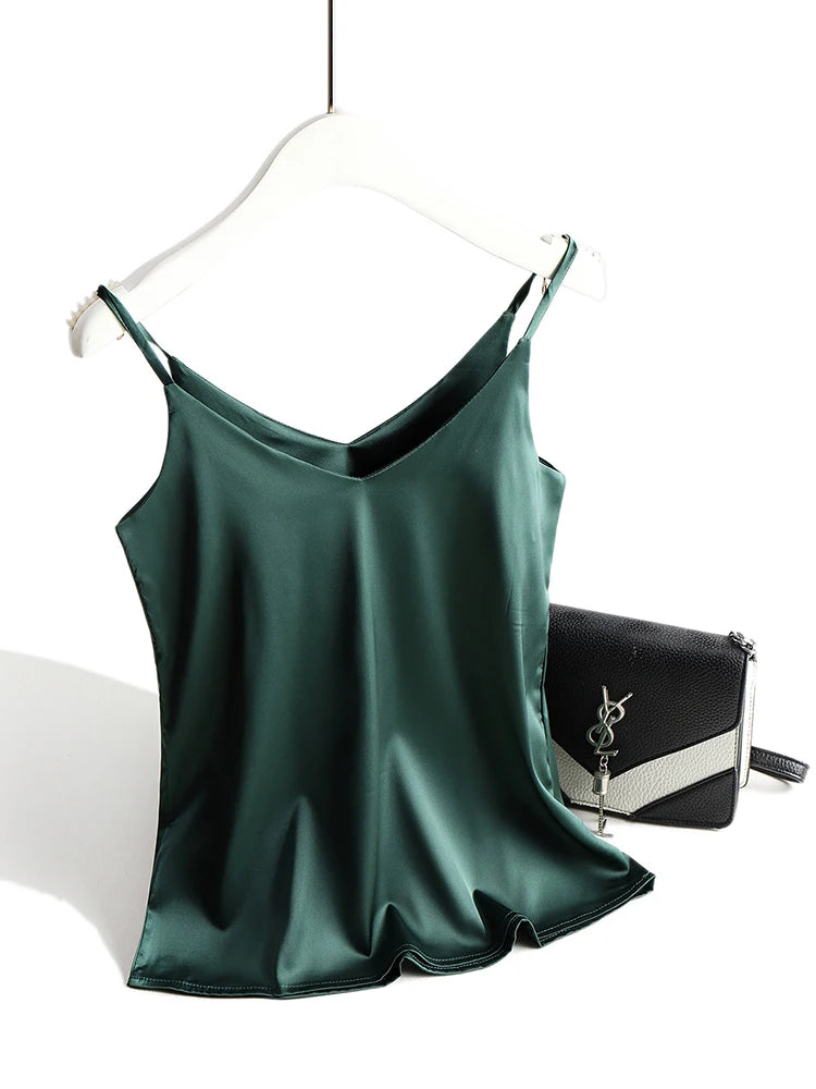 Women's Halter V Neck Spaghetti Strap Top