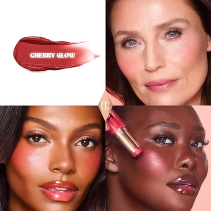 Charlotte Tilbury's Beauty Light Wand and Newer Unreal Blush Healthy Glow Stick