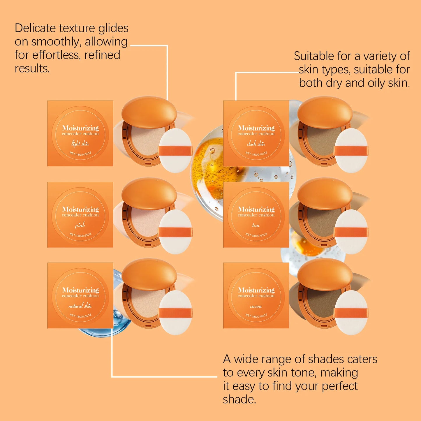 Air Cushion 💧 — Moisture + Flawless Conceal