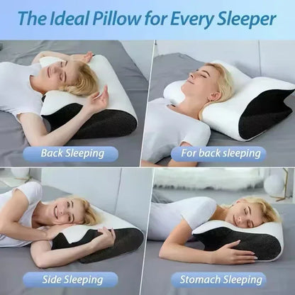 New 2 in 1 Ergonomic Memory Foam Pillow