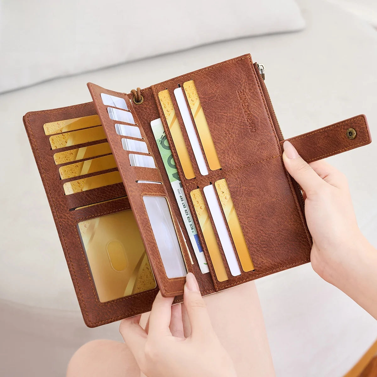Portefeuille Long 💖 — Protection RFID, Style Élégant