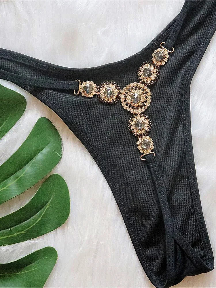 Women's Extreme Mini Micro String Diamond Bikini