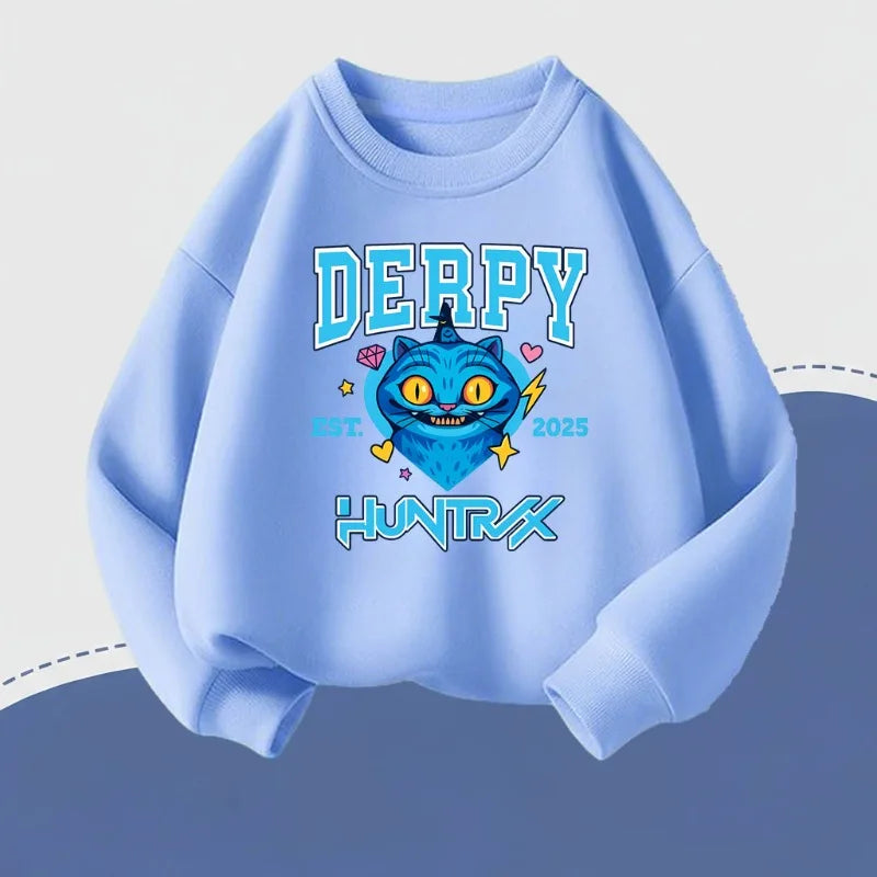Sweats à capuche décontractés imprimés dessin animé K-Pop pour fille